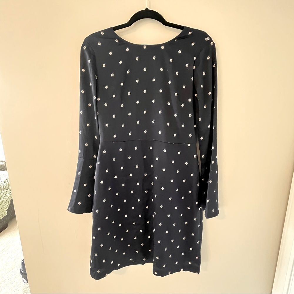 BANANA REPUBLIC NAVY SATIN DRESS
